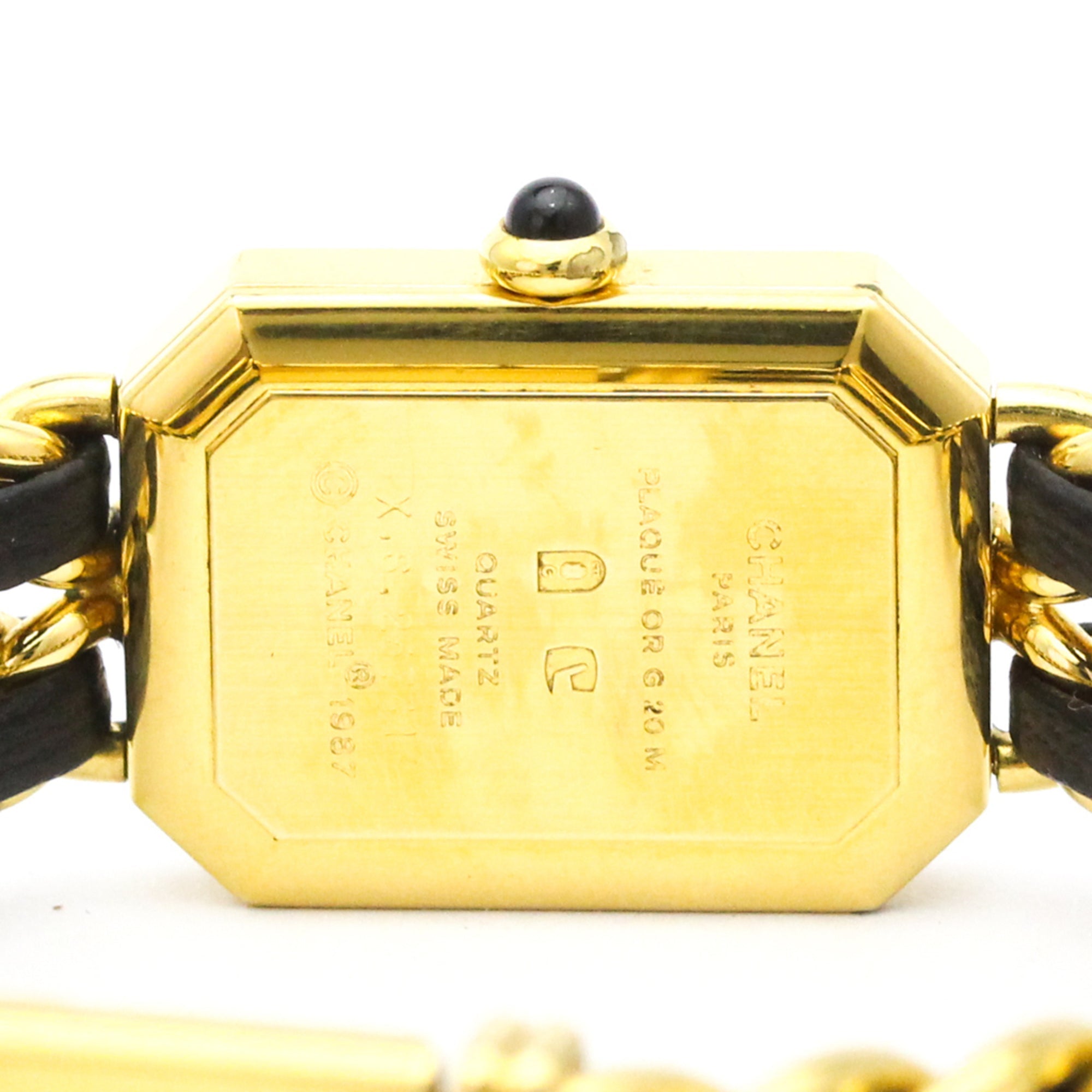 Chanel Premiere Rock Quartz Watch Plated Metal And Leather Watch