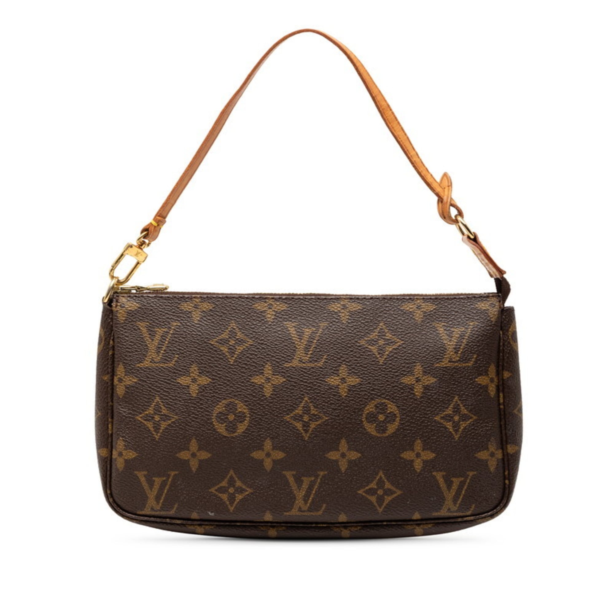 Louis Vuitton Brown Monogram Pvc Leather Pochette Shoulder Bag