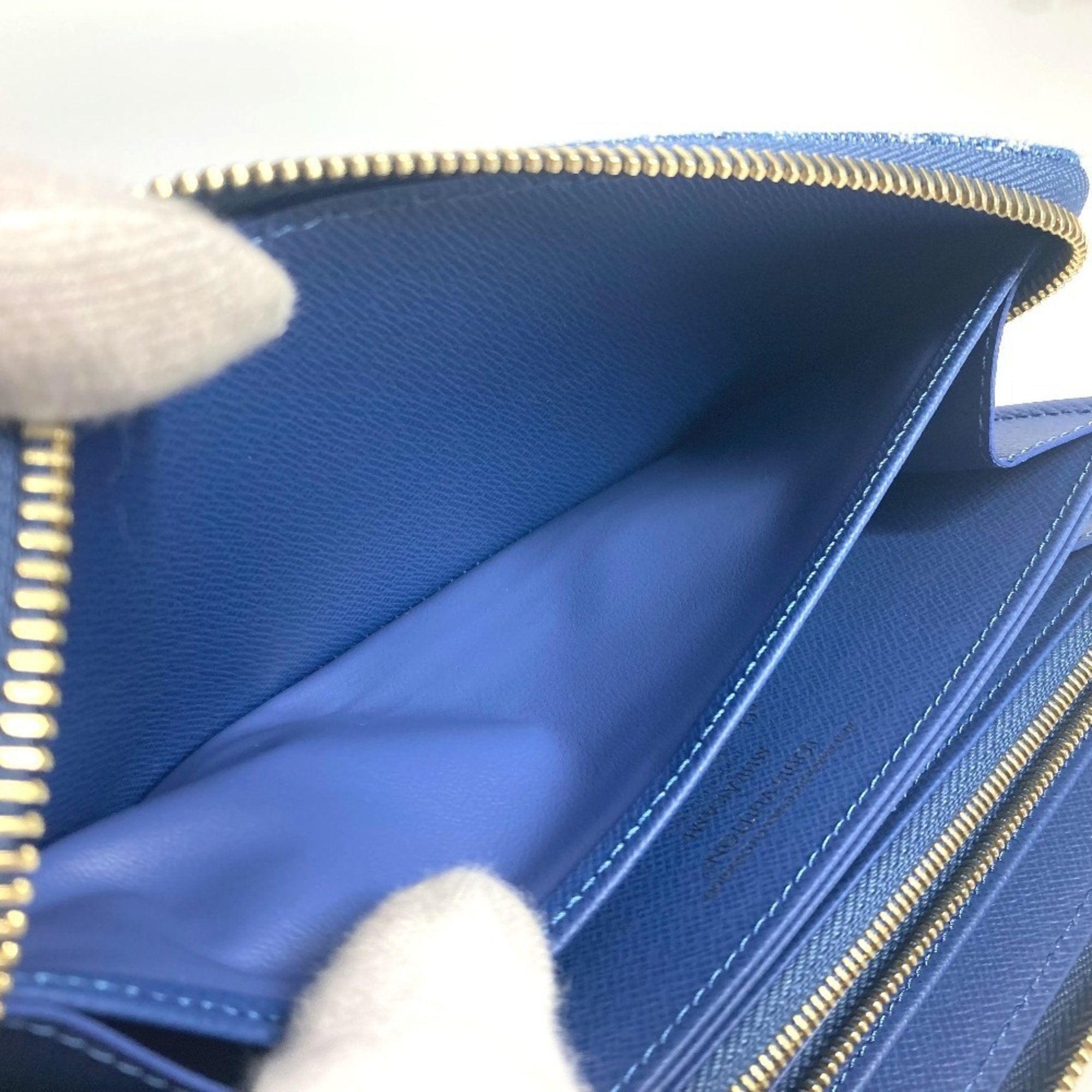 Louis Vuitton Monogram Denim Blue Long Wallet