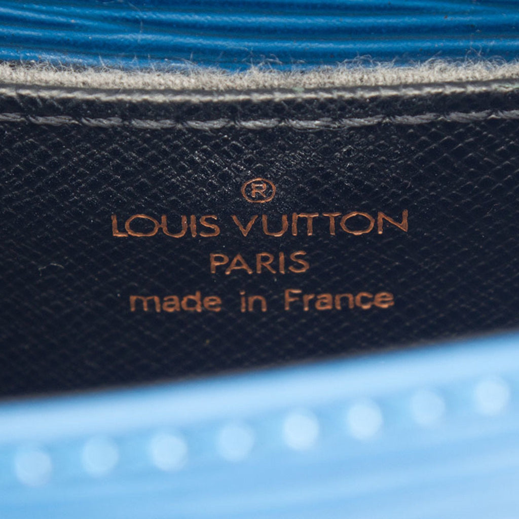 Louis Vuitton Toledo Blue Epi Leather Shoulder Bag