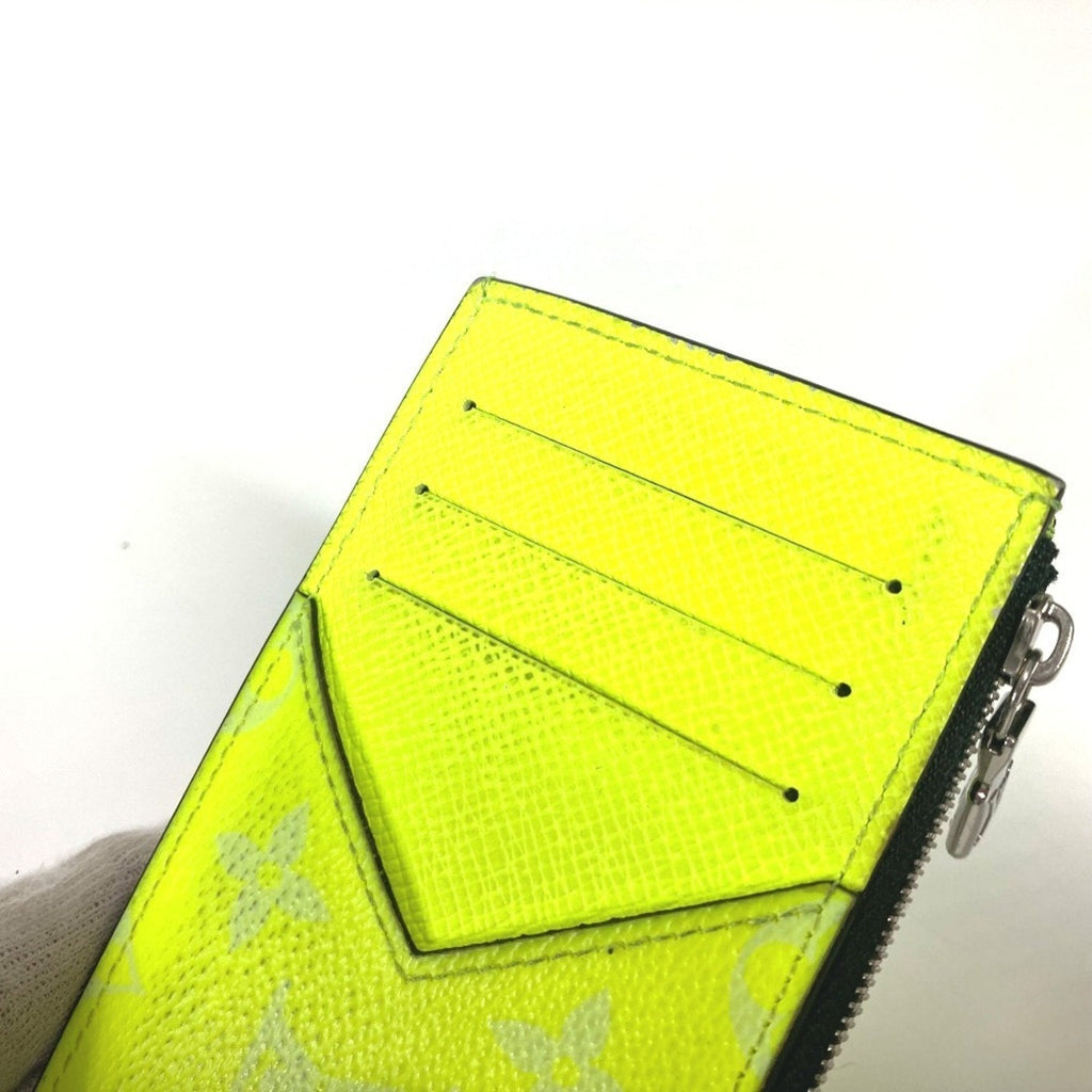 Louis Vuitton Yellow Taigarama Coin Purse/Coin Case