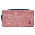 Louis Vuitton Epi Denim Red Color Rouge Epi Leather Long Wallet