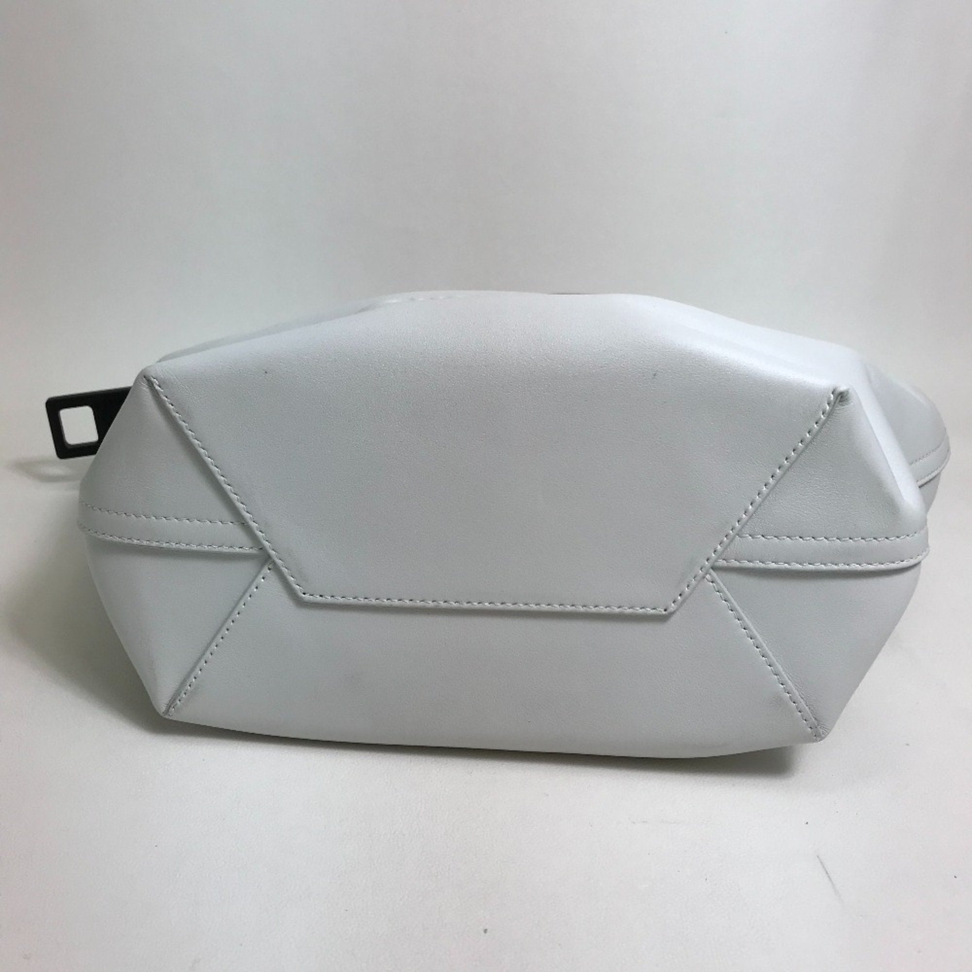 Balenciaga White Leather Hand