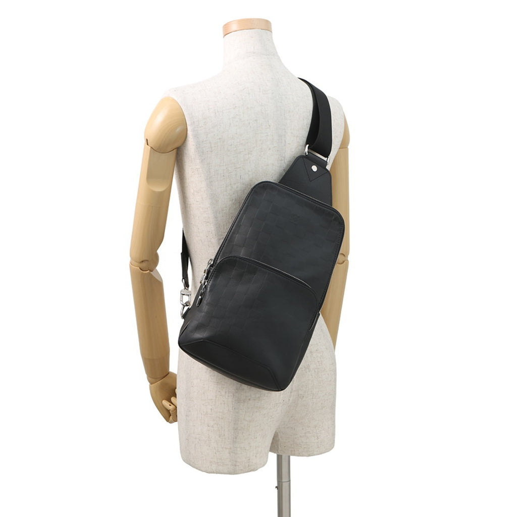 Louis Vuitton Black Damier Canvas Infini Onyx Damier Infini Leather Sling Bag