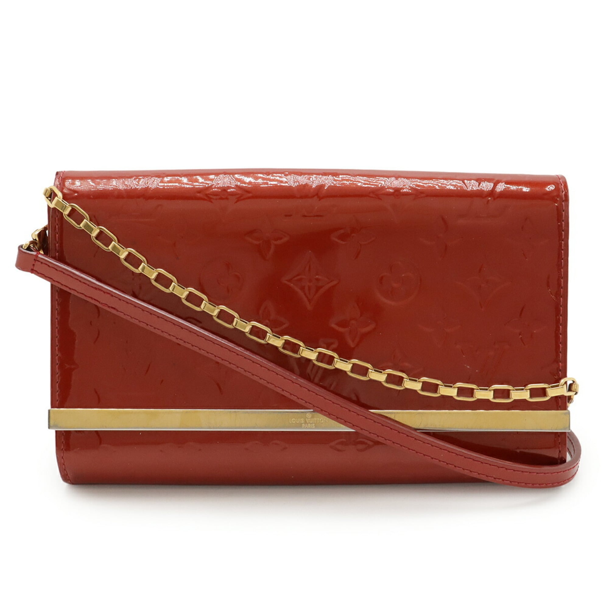 Louis Vuitton Red Color Clutch Bag Shoulder Bag