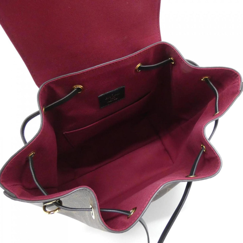 Louis Vuitton Brown Coated Canvas Leather Backpack