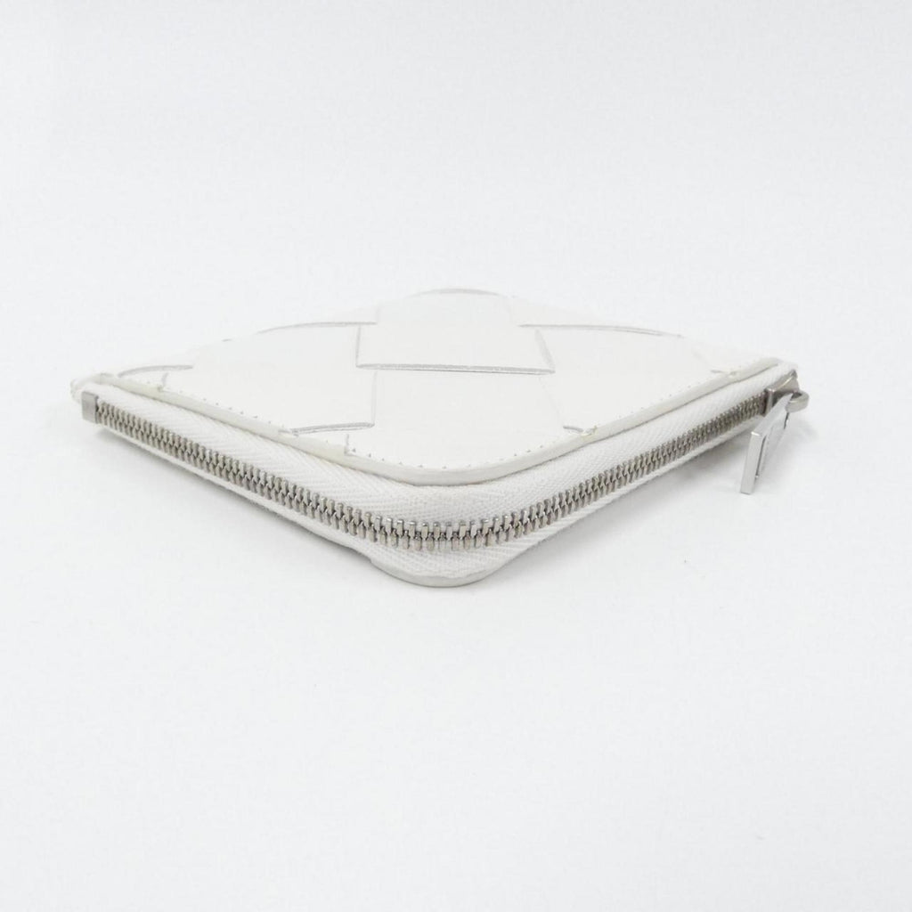 Bottega Veneta White Leather Wallet (Bi-Fold)