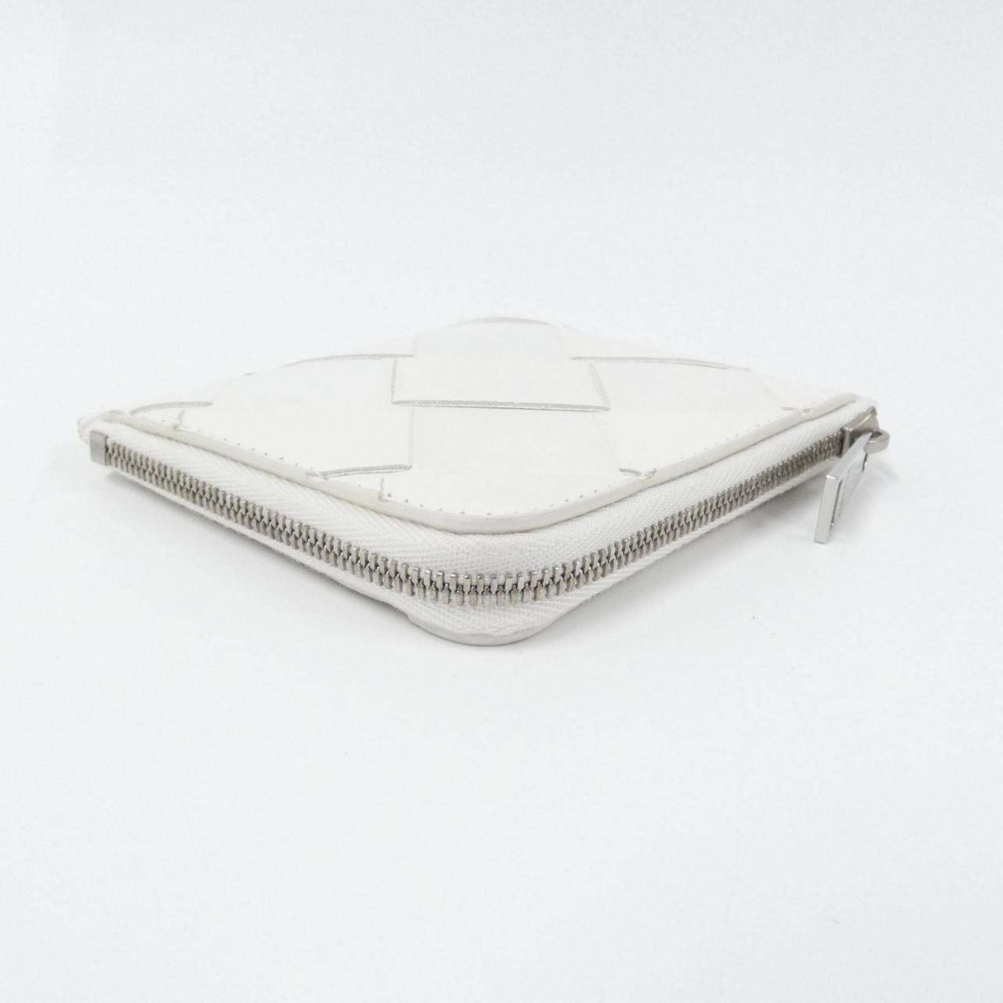 Bottega Veneta White Leather Wallet (Bi-Fold)