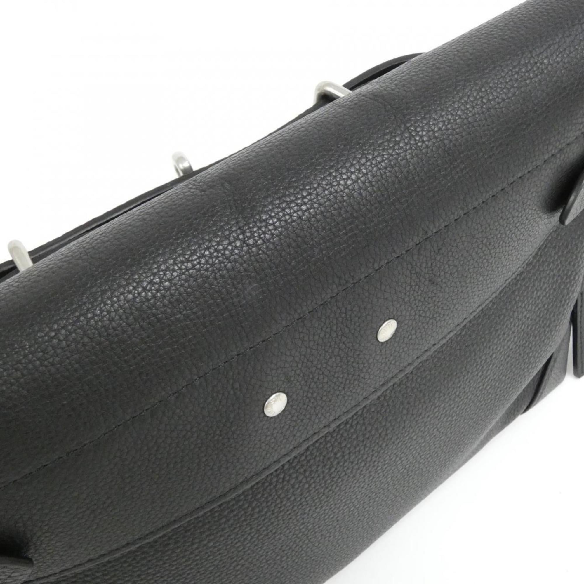 Louis Vuitton Black Leather Shoulder Bag