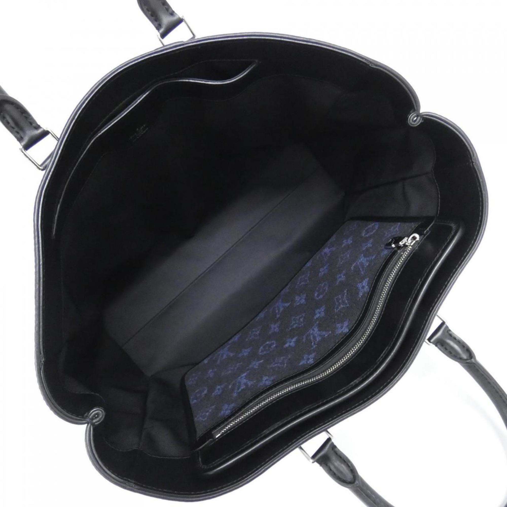 Louis Vuitton Blue Cobalt Jacquard Leather Handbag