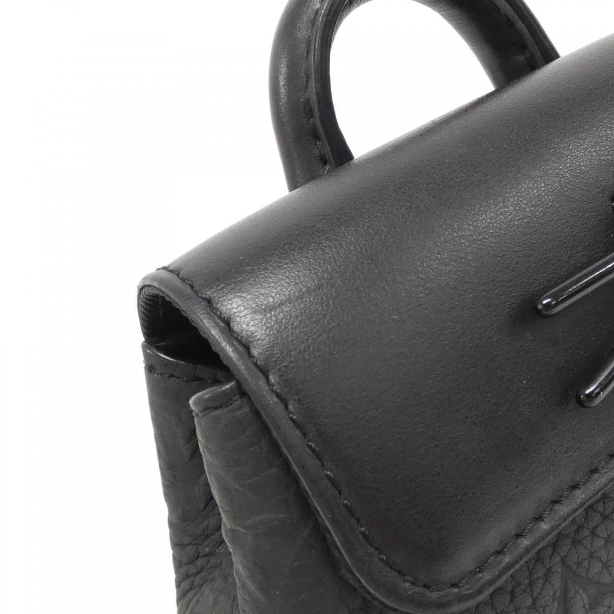 Louis Vuitton Black Leather Shoulder Bag