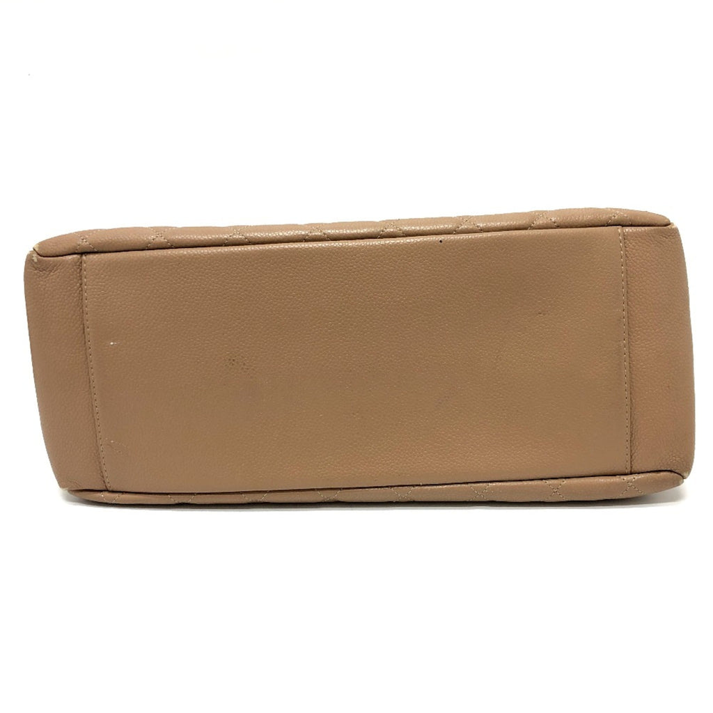 Chanel Beige Leather Shoulder Bag