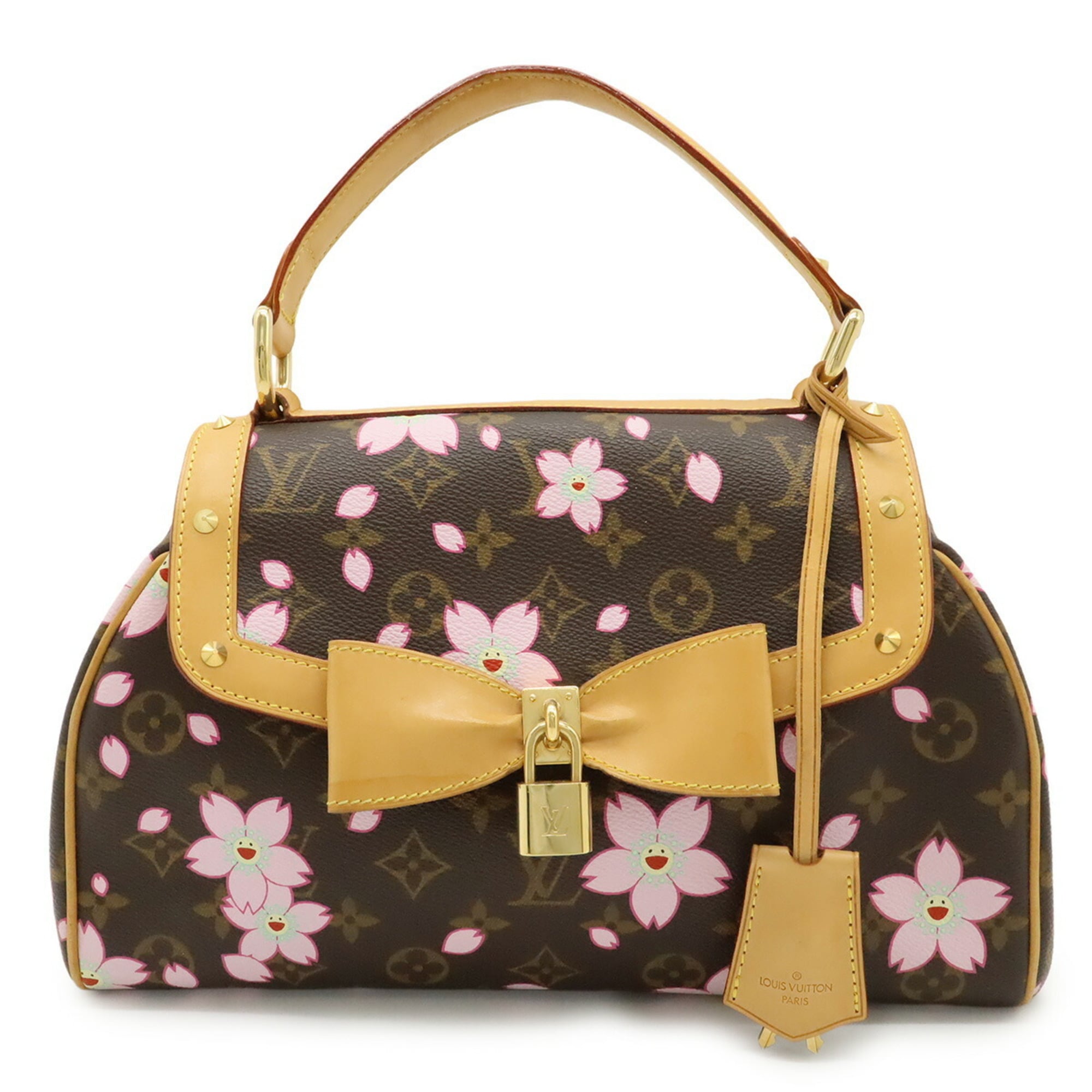 Louis Vuitton Monogram Cherry Blossom Brown Pink Monogram Handbag