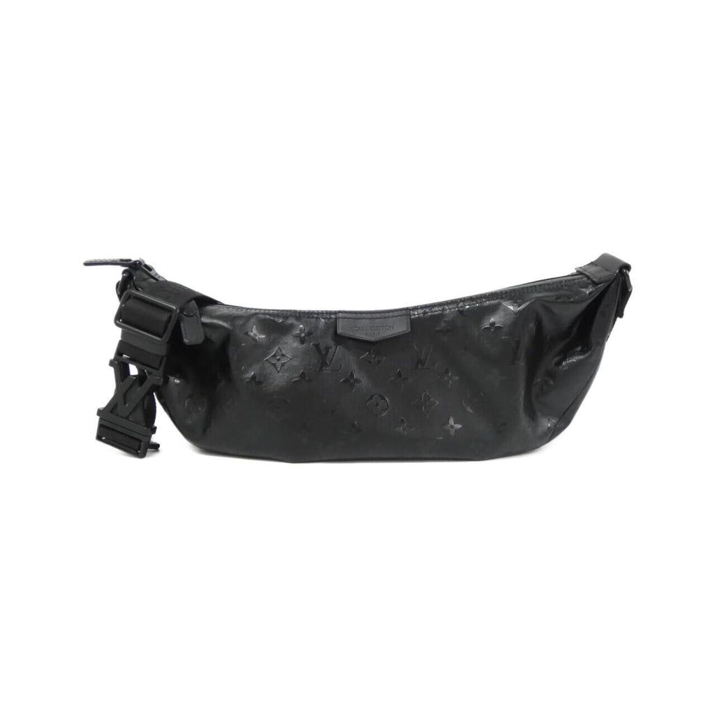 Louis Vuitton Black Coated Canvas Handbag Shoulder Bag