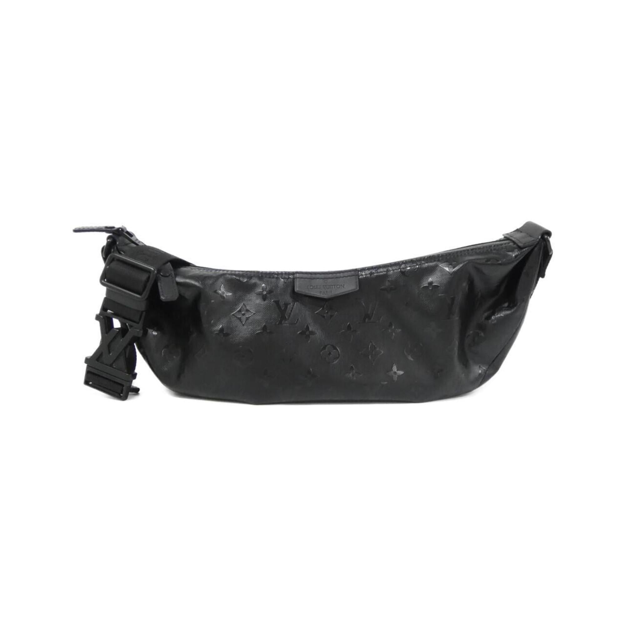 Louis Vuitton Black Coated Canvas Handbag Shoulder Bag