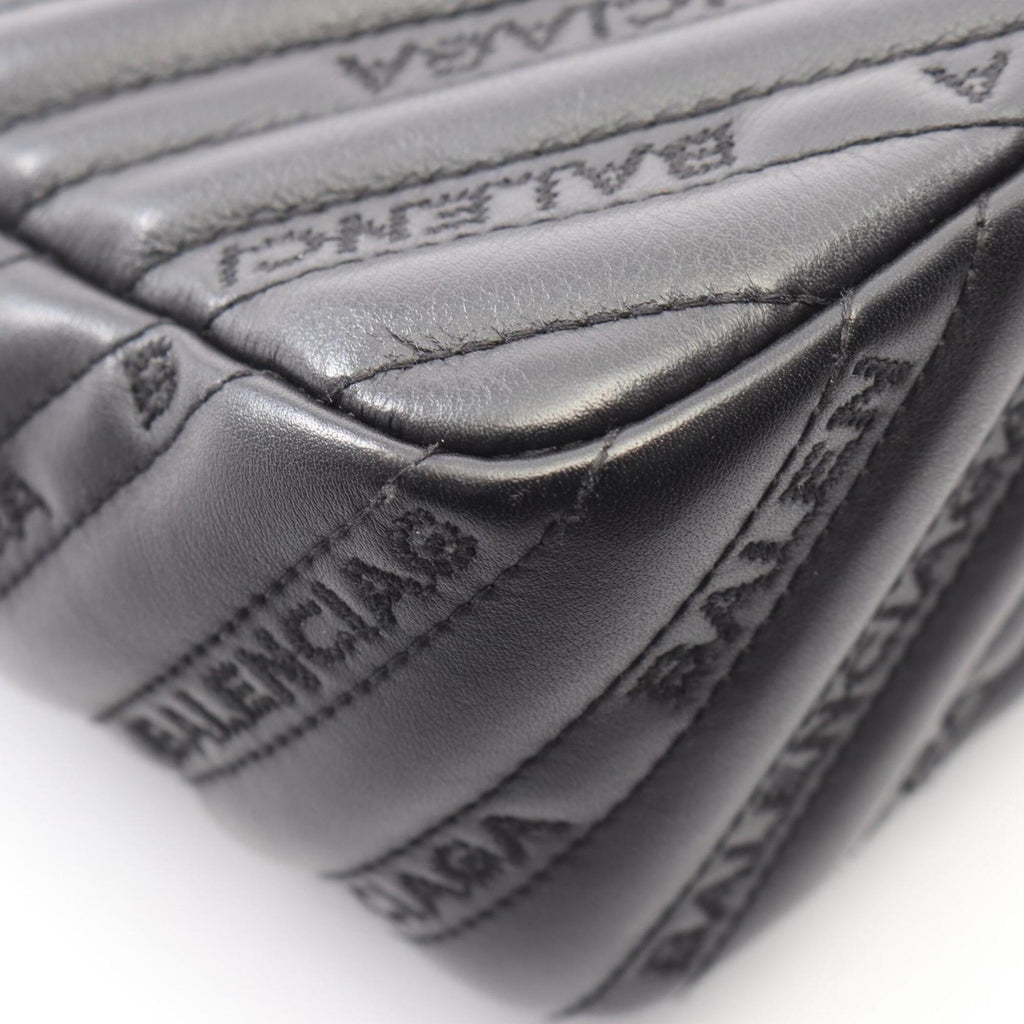 Balenciaga Black Leather Handbag Shoulder