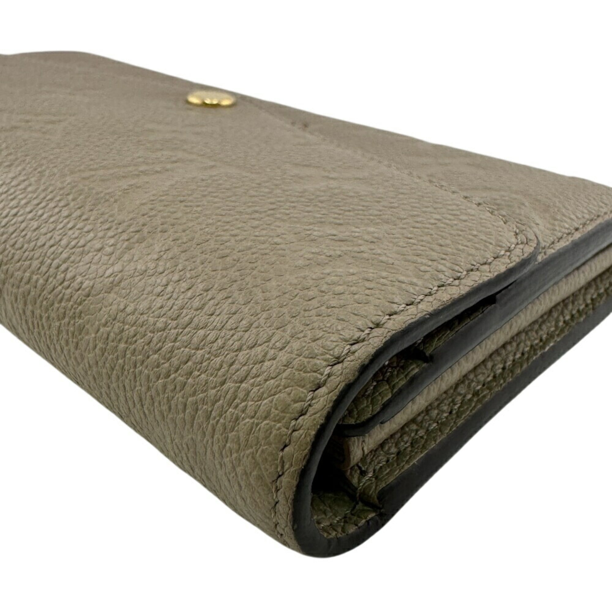 Louis Vuitton Beige Galle Monogram Empreinte Leather Long Wallet