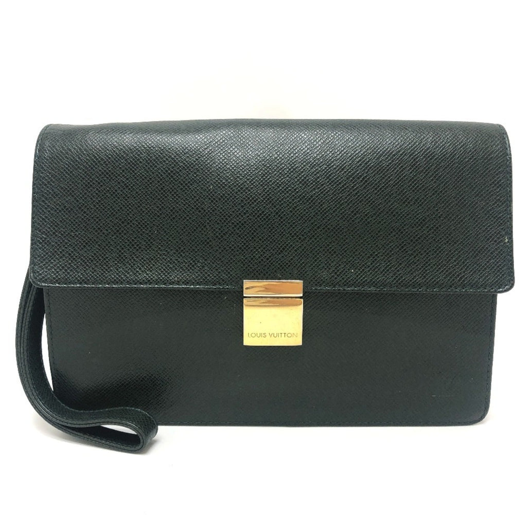 Louis Vuitton Episea Leather Taiga Leather Clutch Bag