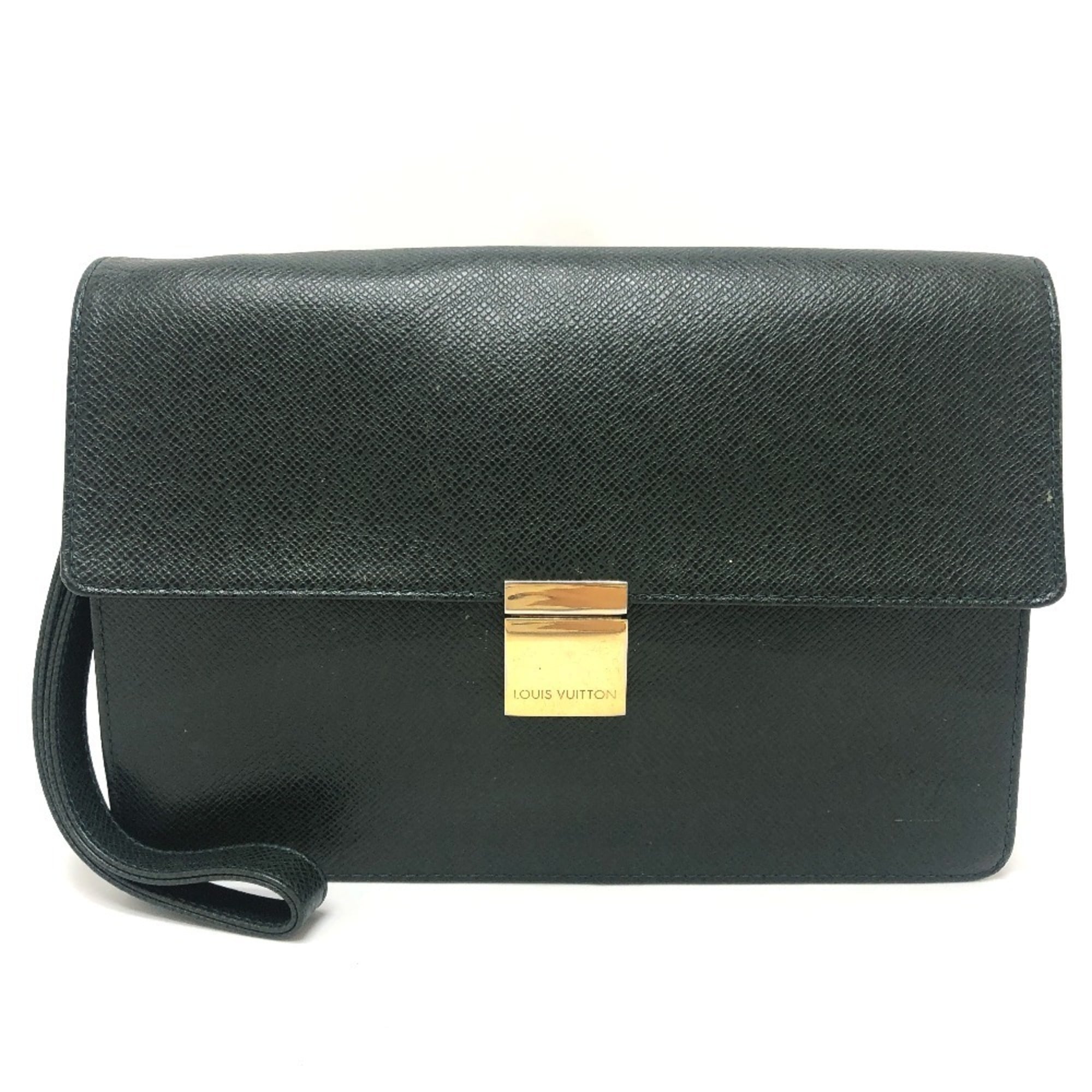 Louis Vuitton Episea Leather Taiga Leather Clutch Bag