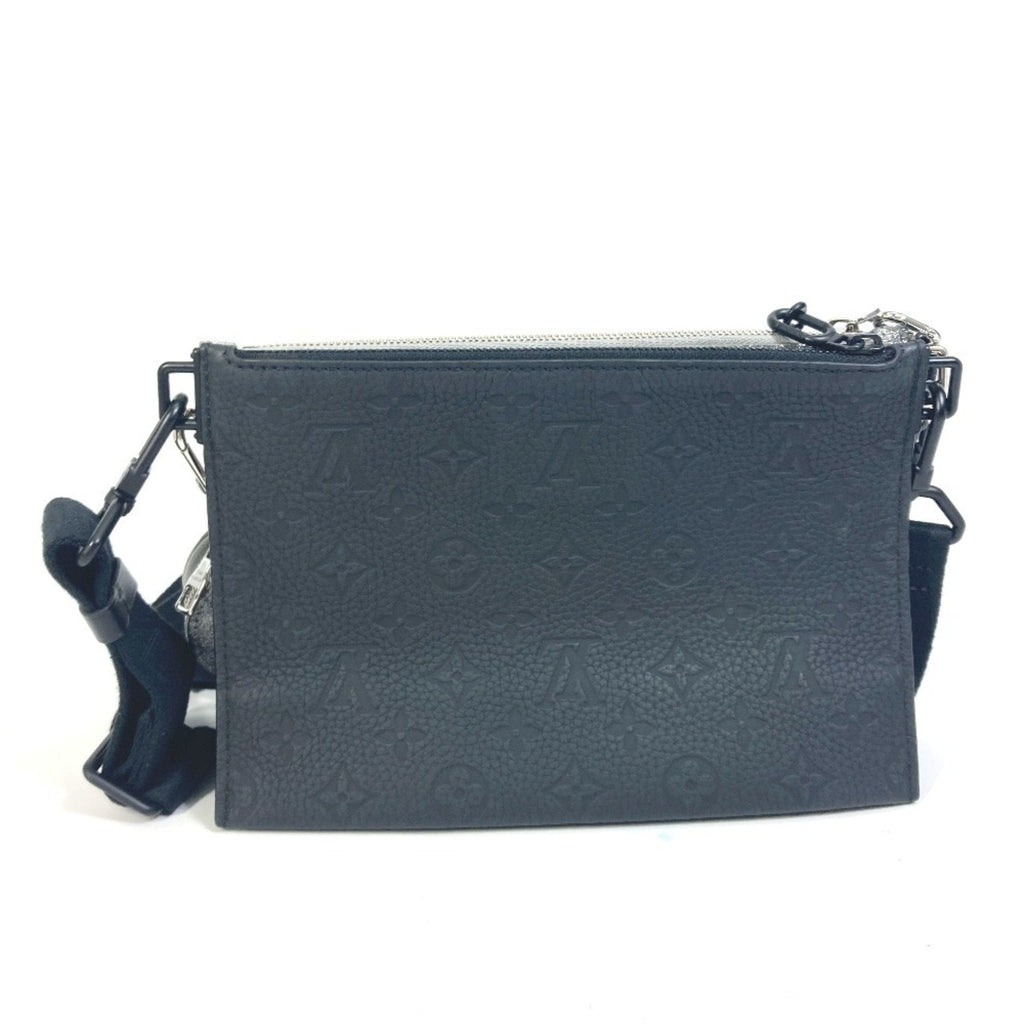 Louis Vuitton Black Silver Leather Shoulder Bag