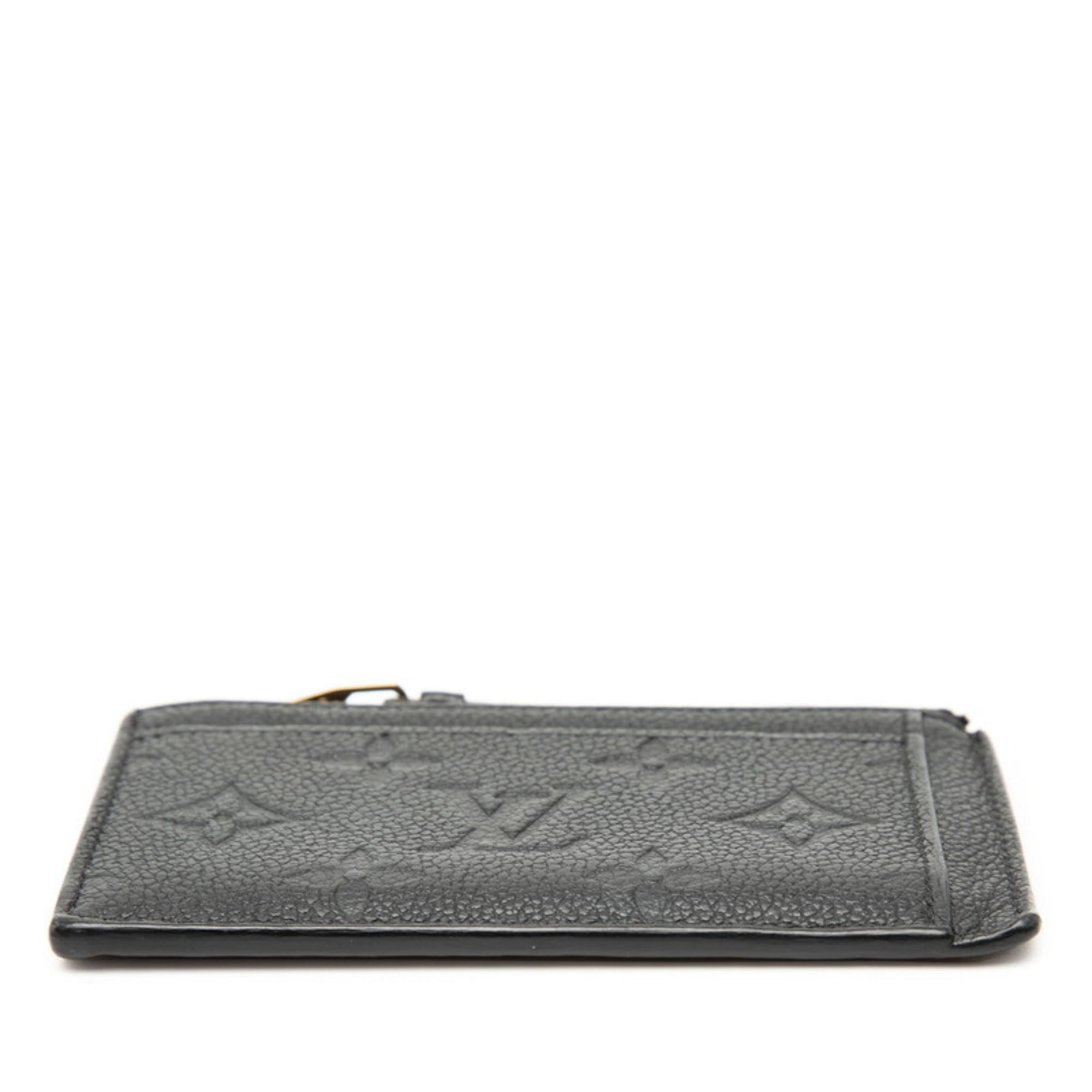 Louis Vuitton Black Noir Leather Coin Purse/Coin Case