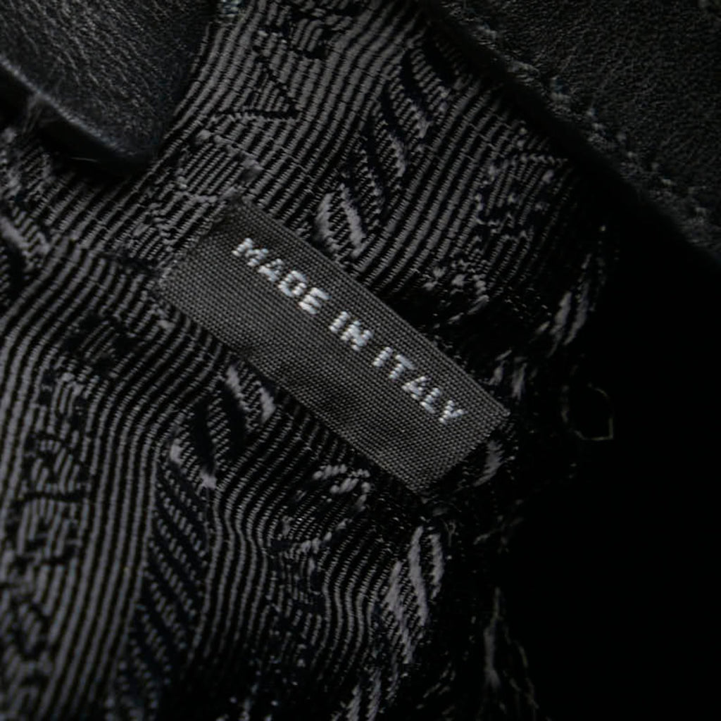 Prada Black Leather Pouch Shoulder Bag