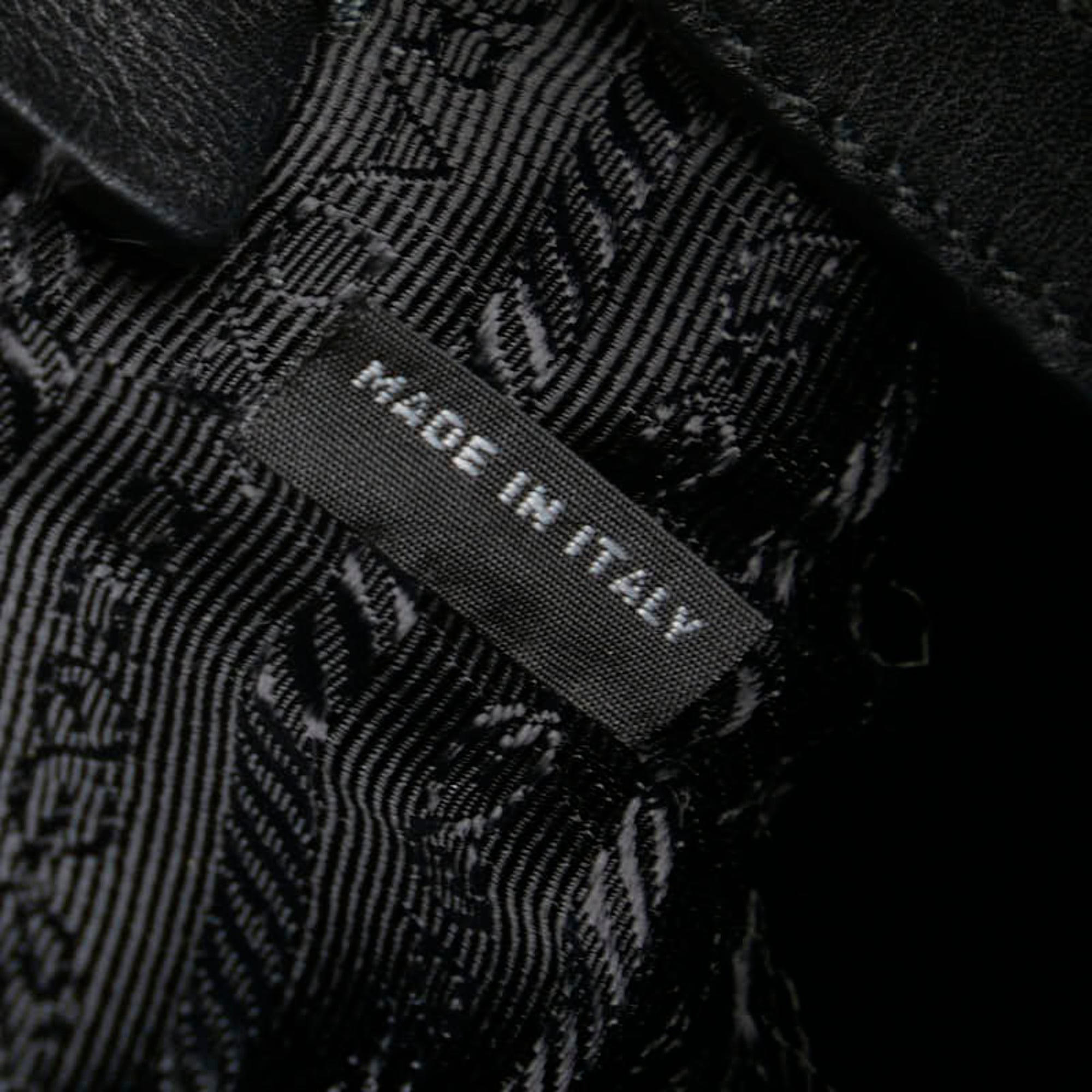 Prada Black Leather Pouch Shoulder Bag