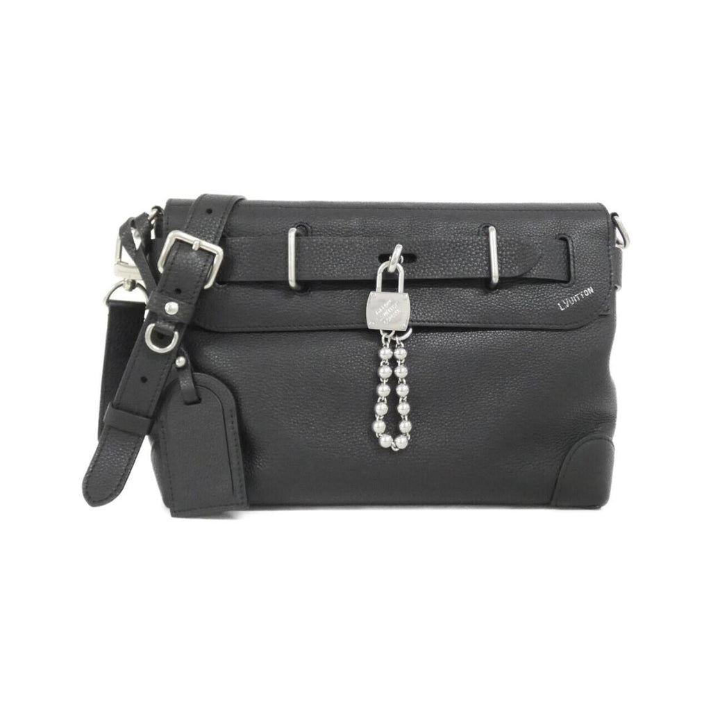 Louis Vuitton Black Leather Shoulder Bag