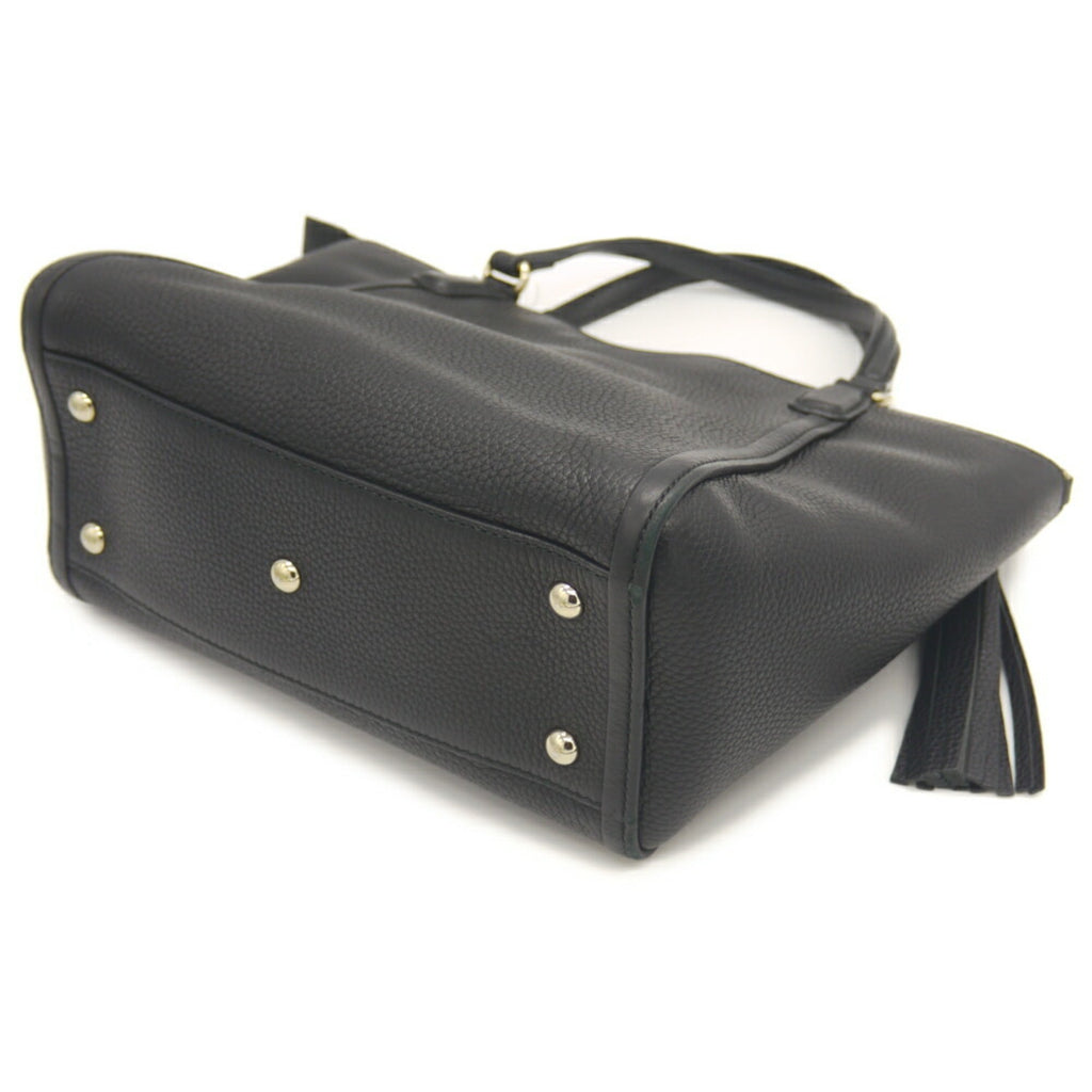 Gucci Black Leather Handbag Shoulder Bag (Pre-Owned)
