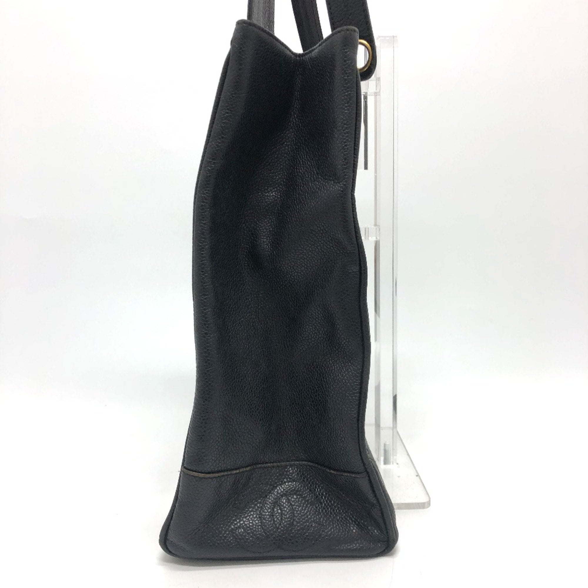 Chanel Black Leather Tote Bag
