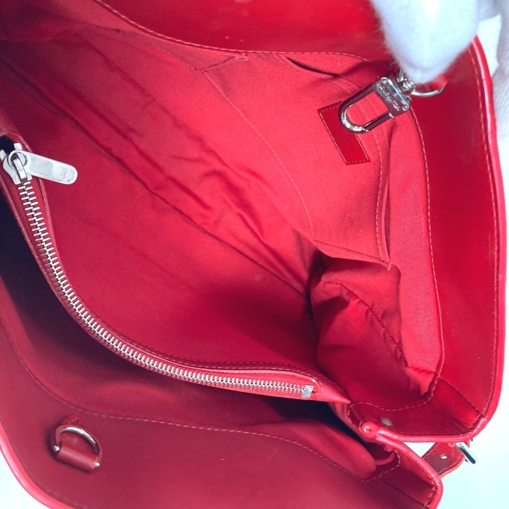 Louis Vuitton Red Color Epi Leather Handbag Shoulder Bag Tote Bag
