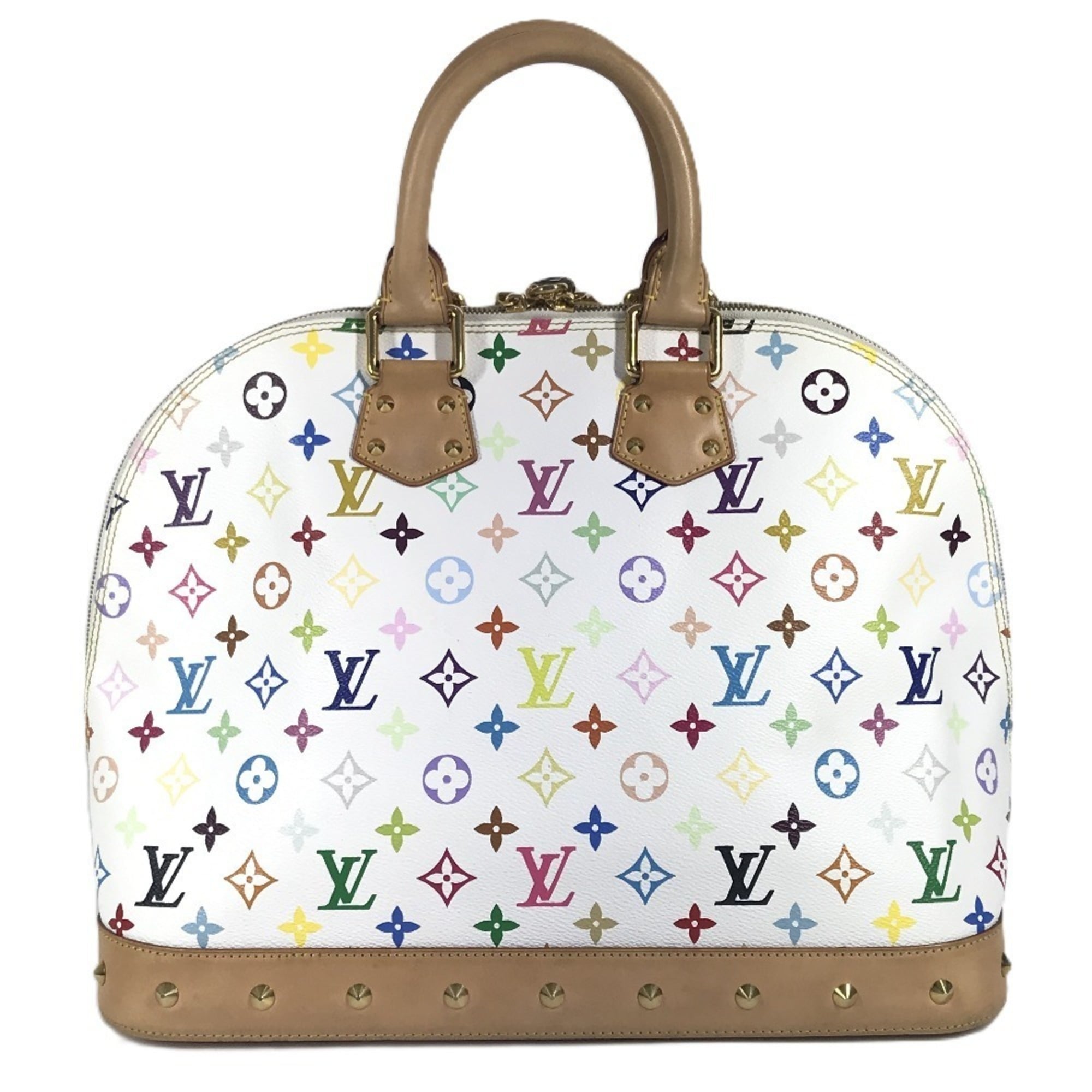 Louis Vuitton Blanc Monogram Multicolore Handbag Tote Bag