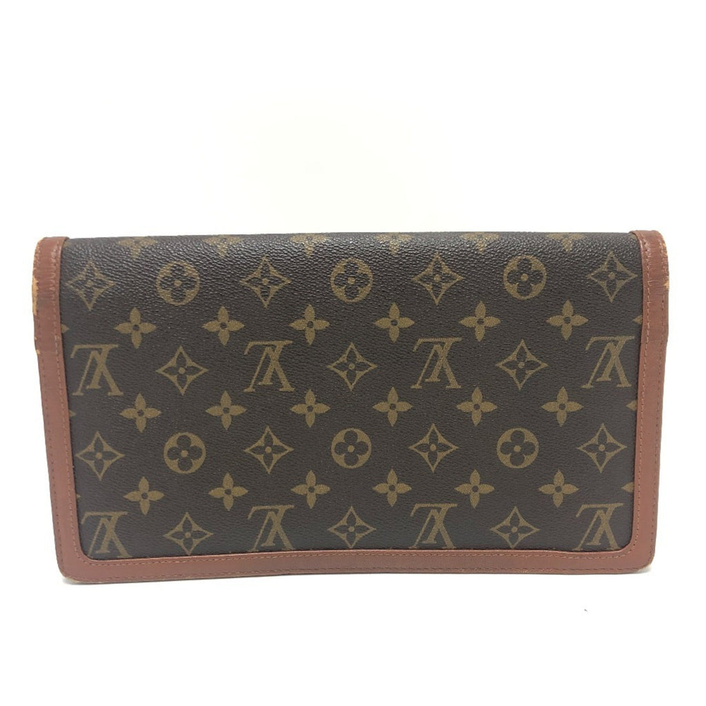 Louis Vuitton Brown Monogram Clutch Bag Pochette Pouch