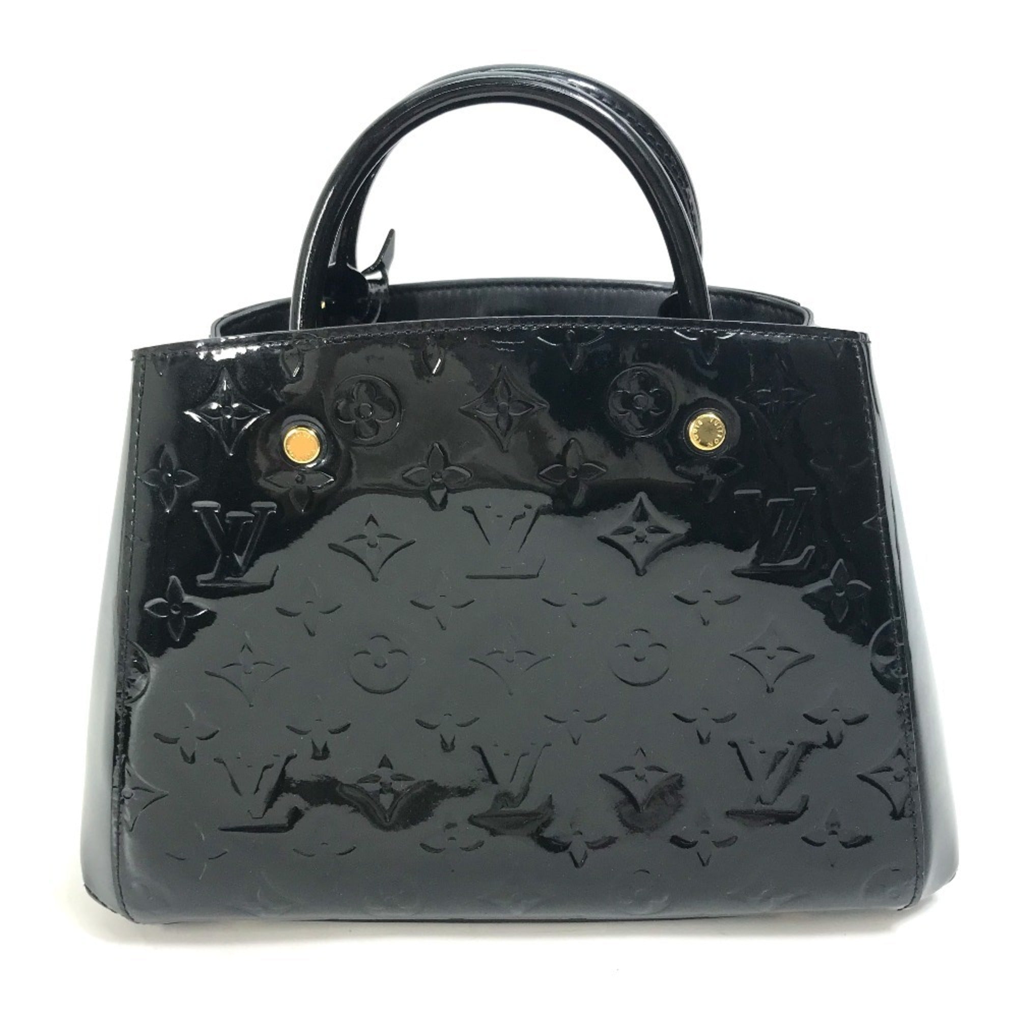 Louis Vuitton Monogram Vernis Black Noir Monogram Vernis Handbag Shoulder Bag
