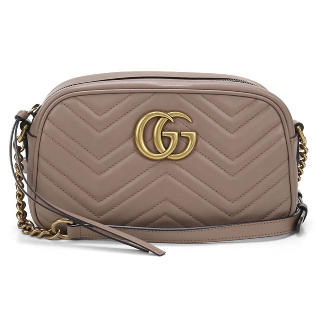 Gucci Beige Leather Shoulder Bag (Pre-Owned)