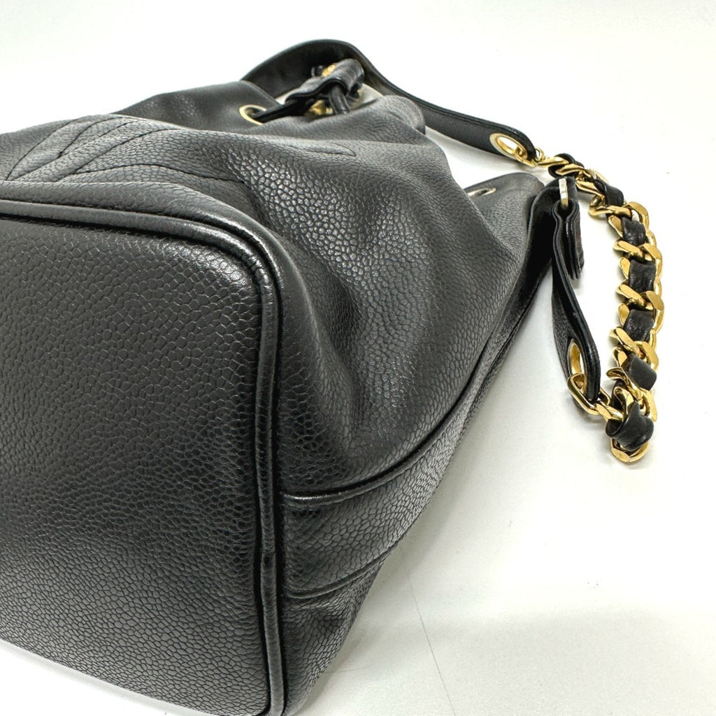 Chanel Black Leather Shoulder Bag
