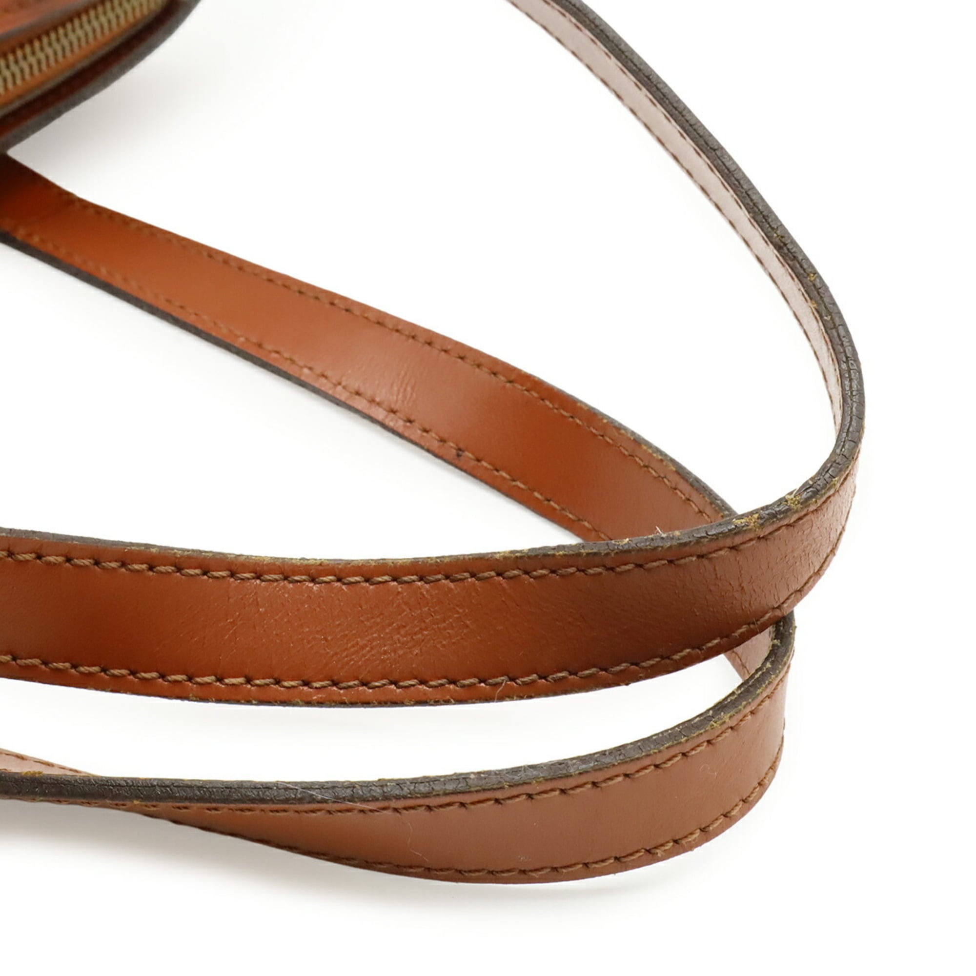Louis Vuitton Brown Epi Leather Handbag Pouch Shoulder Bag