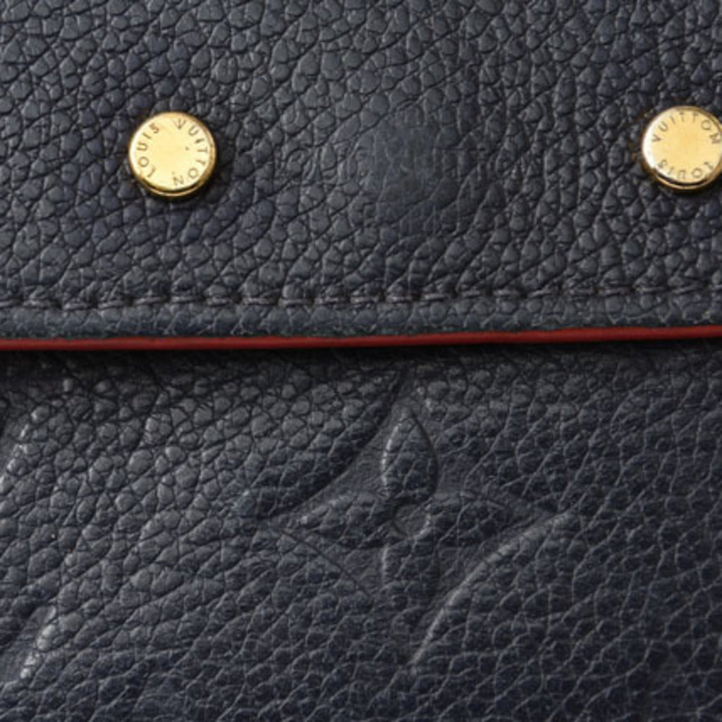 Louis Vuitton Marine Rouge Monogram Monogram Empreinte Long Wallet (Tri-Fold)