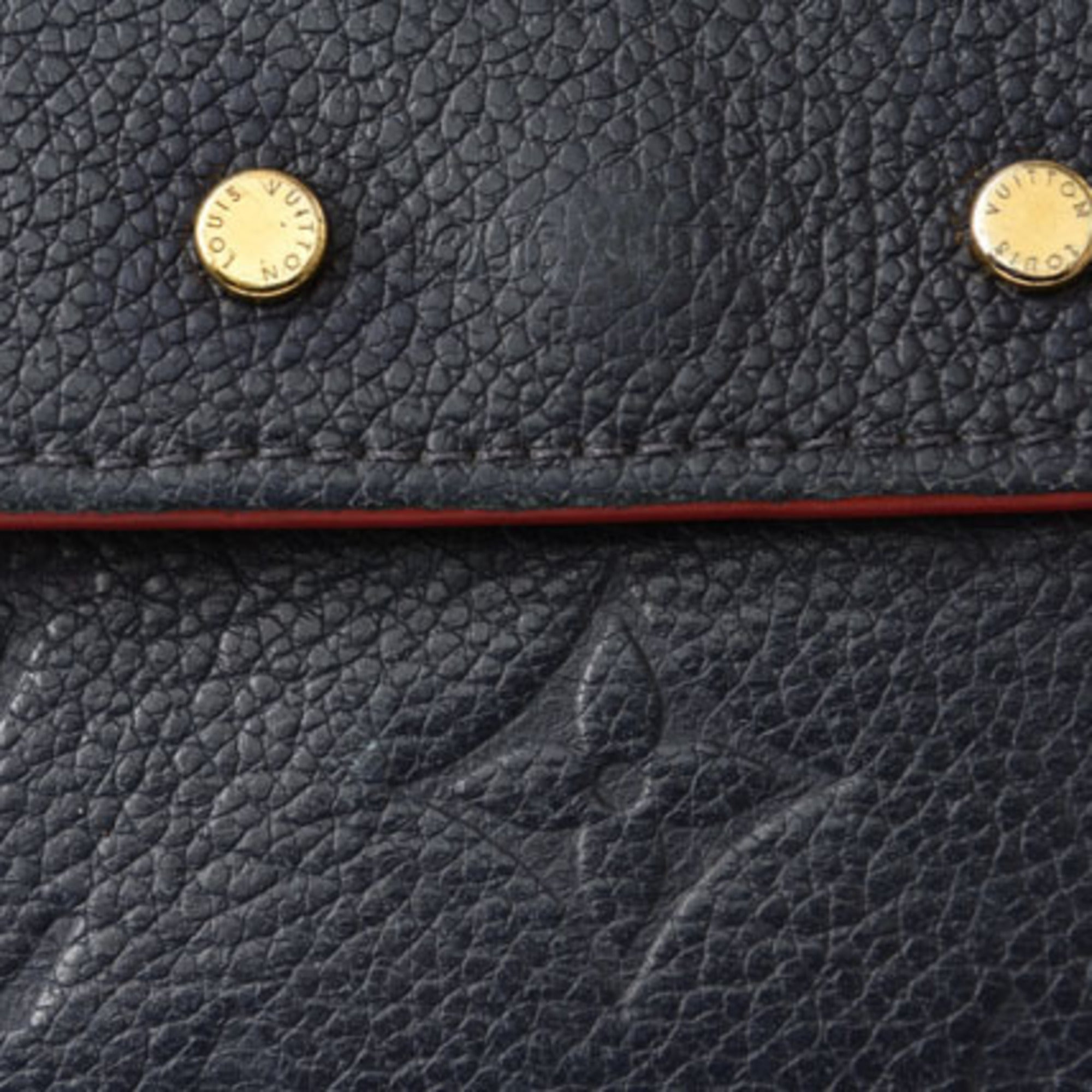 Louis Vuitton Marine Rouge Monogram Monogram Empreinte Long Wallet (Tri-Fold)