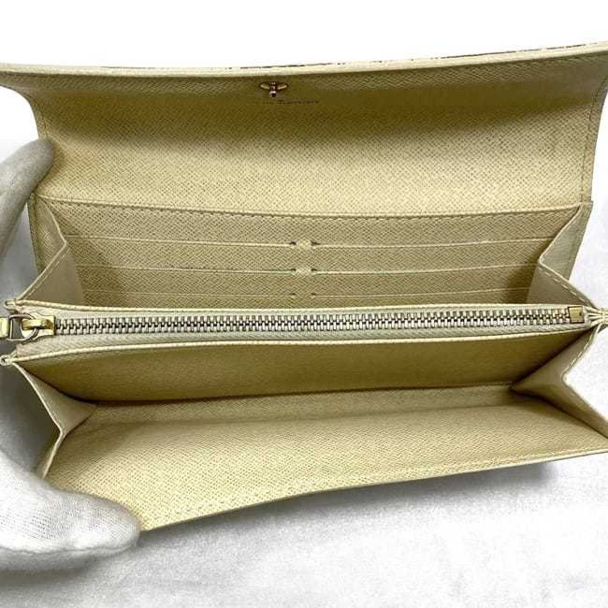 Louis Vuitton Damier Azur Gray White Damier Canvas Long Wallet