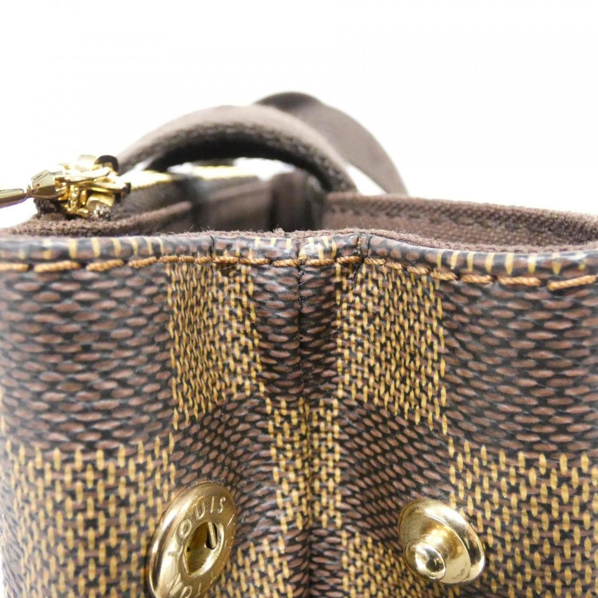 Louis Vuitton Brown Coated Canvas Handbag