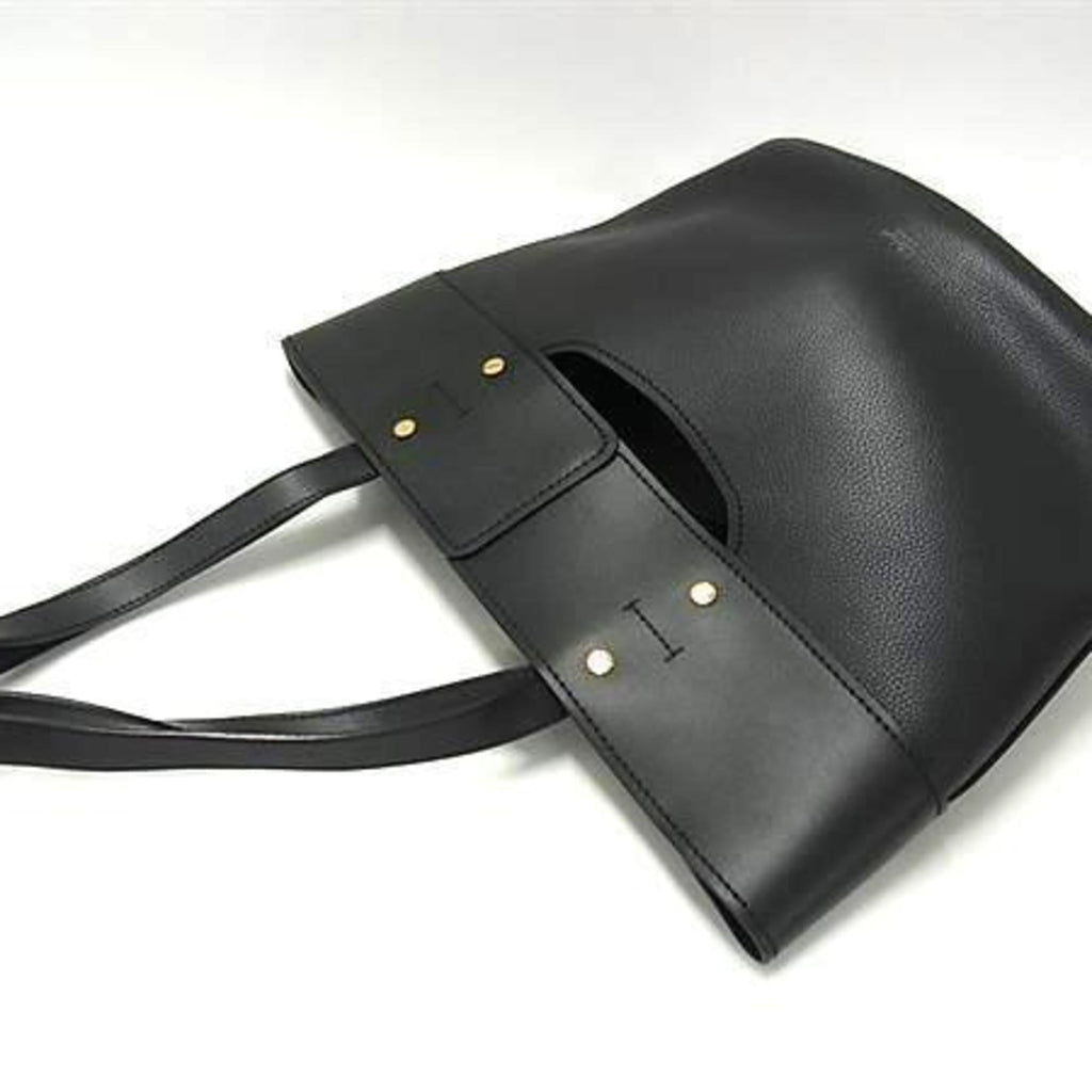 Chloé Black Leather Handbag Shoulder Bag Tote Bag (Pre-Owned)