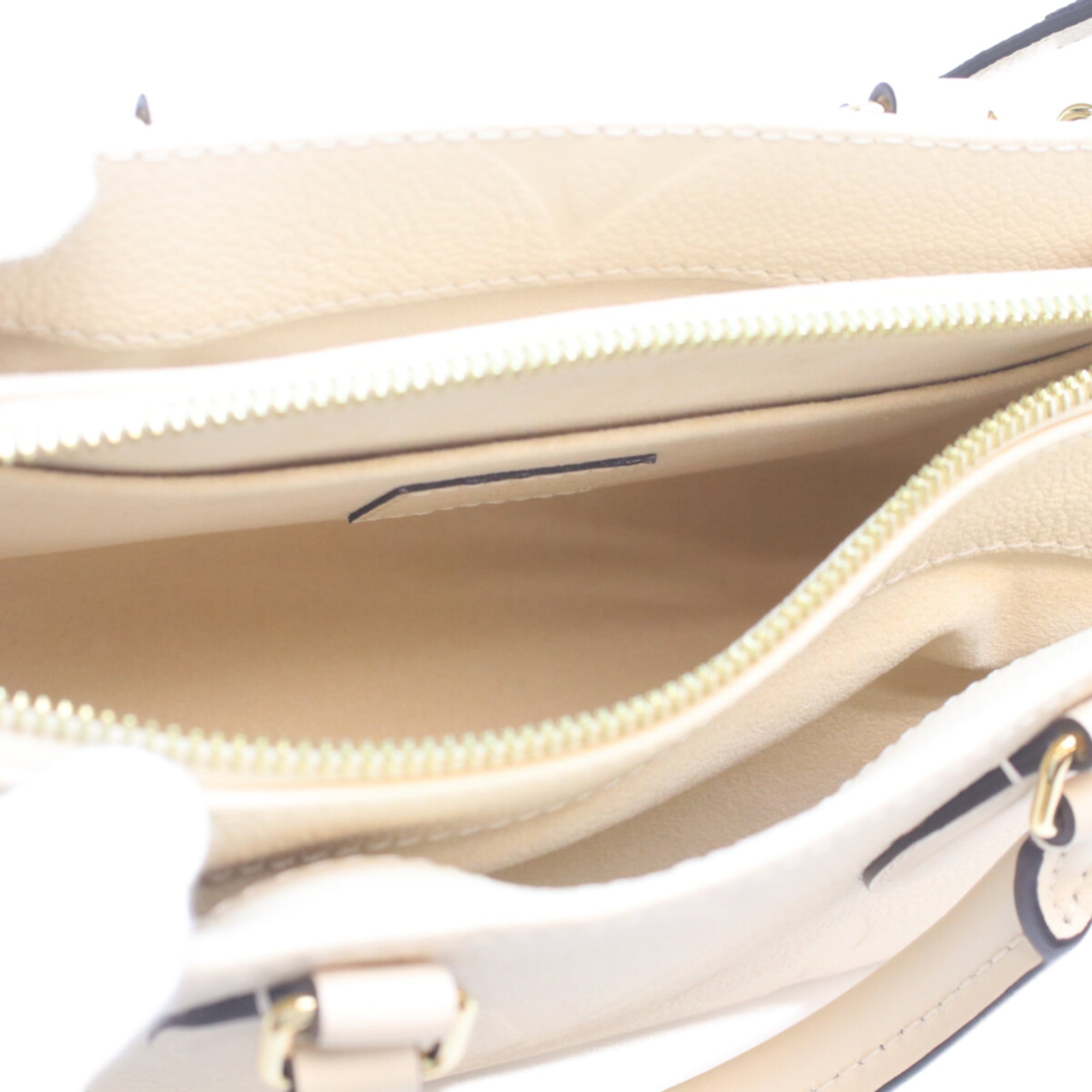 Louis Vuitton Cream Monogram Empreinte Handbag