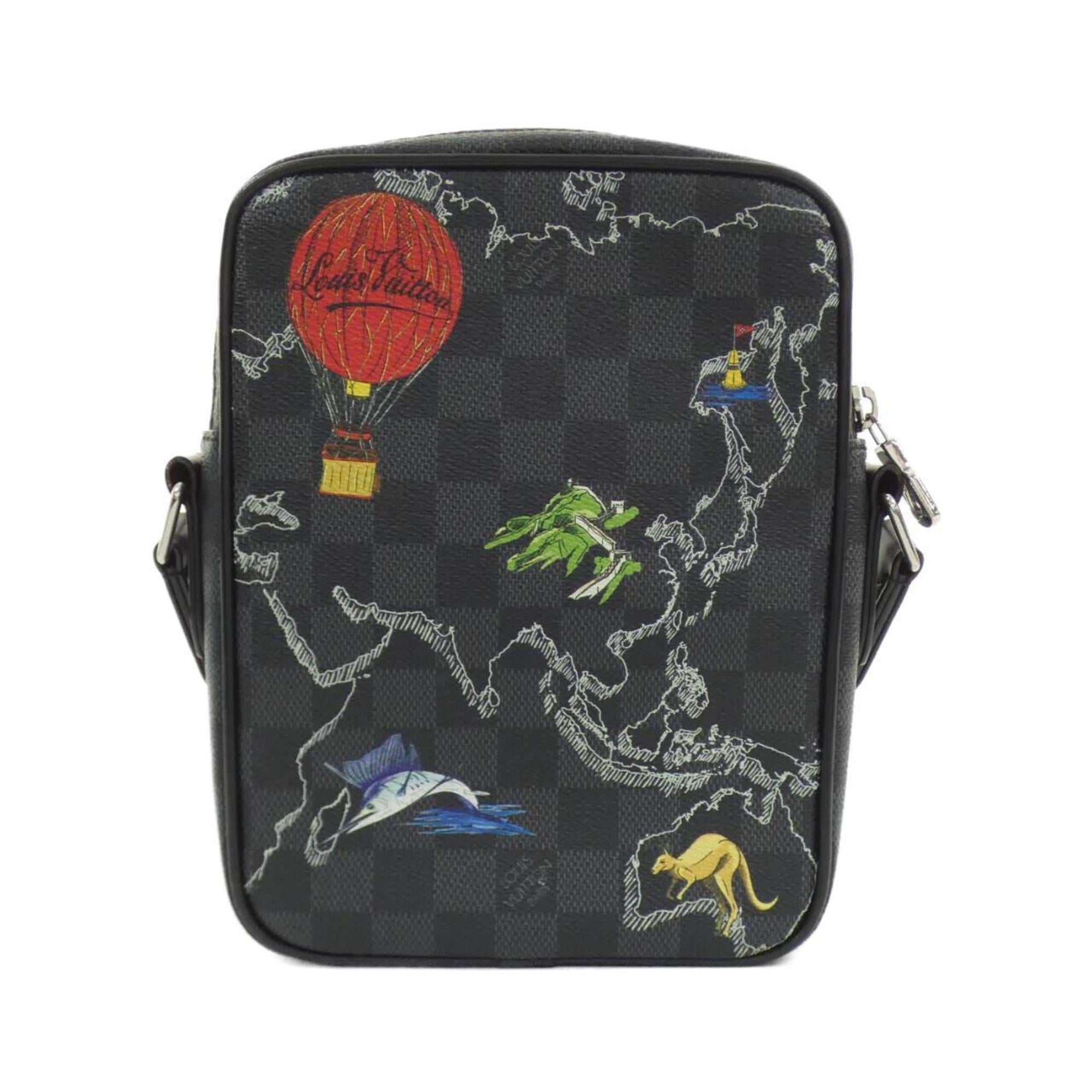 Louis Vuitton Graphite Coated Canvas Shoulder Bag