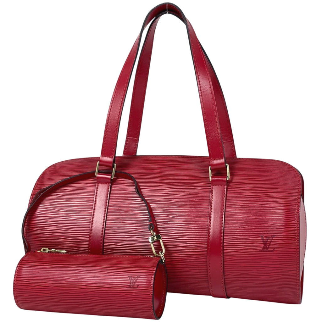 Louis Vuitton Rouge Epi Leather Handbag
