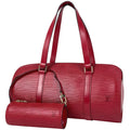 Louis Vuitton Rouge Epi Leather Handbag