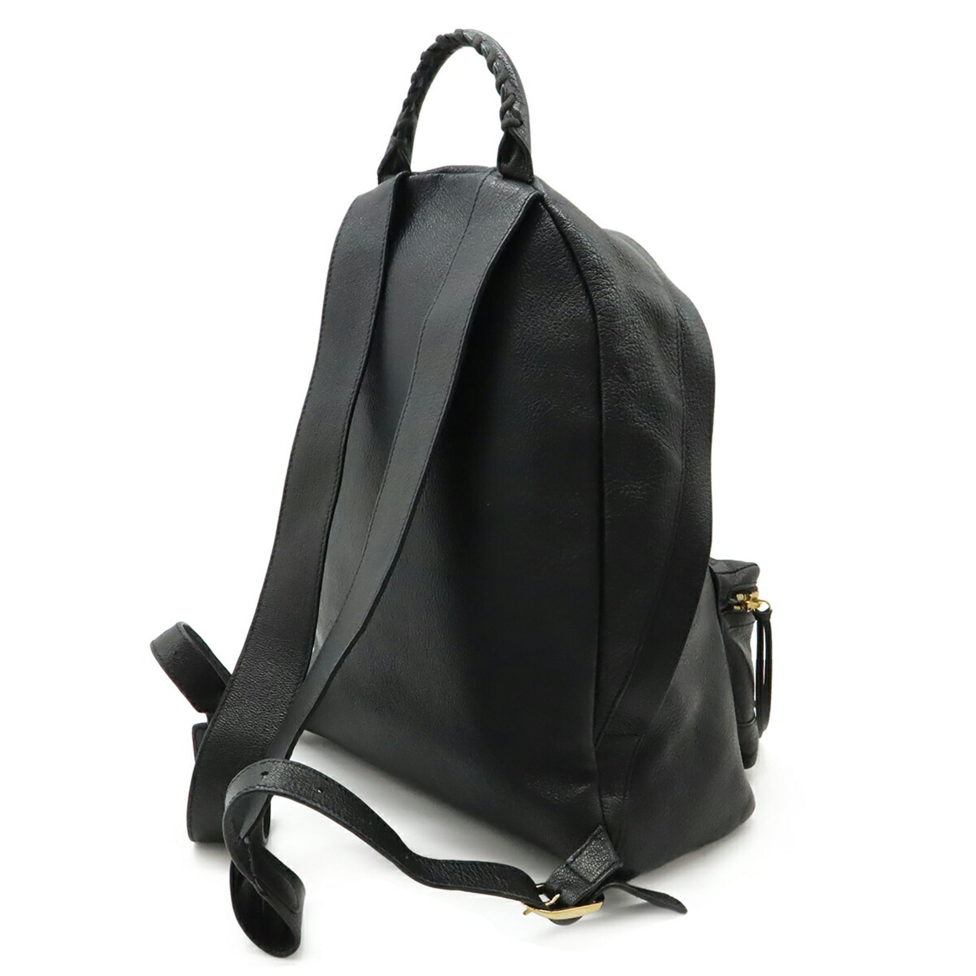 Balenciaga Black Leather Backpack