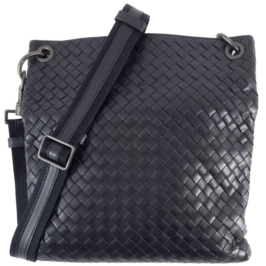 Bottega Veneta Black Leather Shoulder Bag