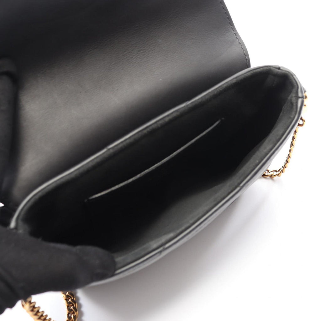 Louis Vuitton Black Leather Pochette Shoulder Bag