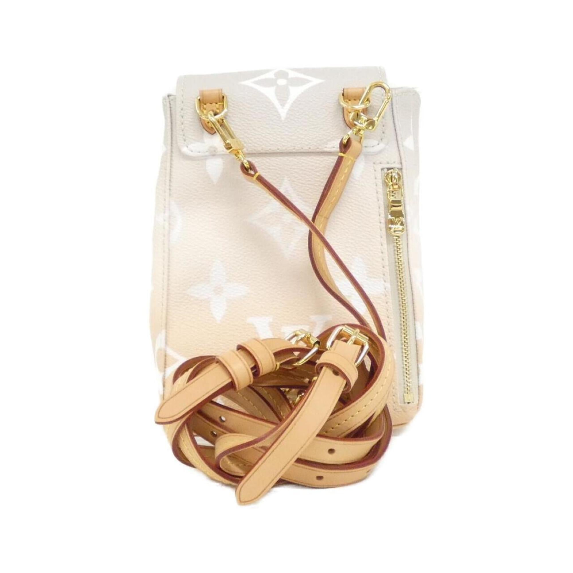 Louis Vuitton Beige White Coated Canvas Backpack